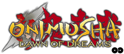 Onimusha Dawn of Dreams title screen for Playstation 2
